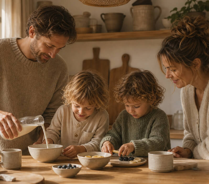 Blog Front Page With Masthead, Topic Cards and Post Feed The Family Blog Feature1